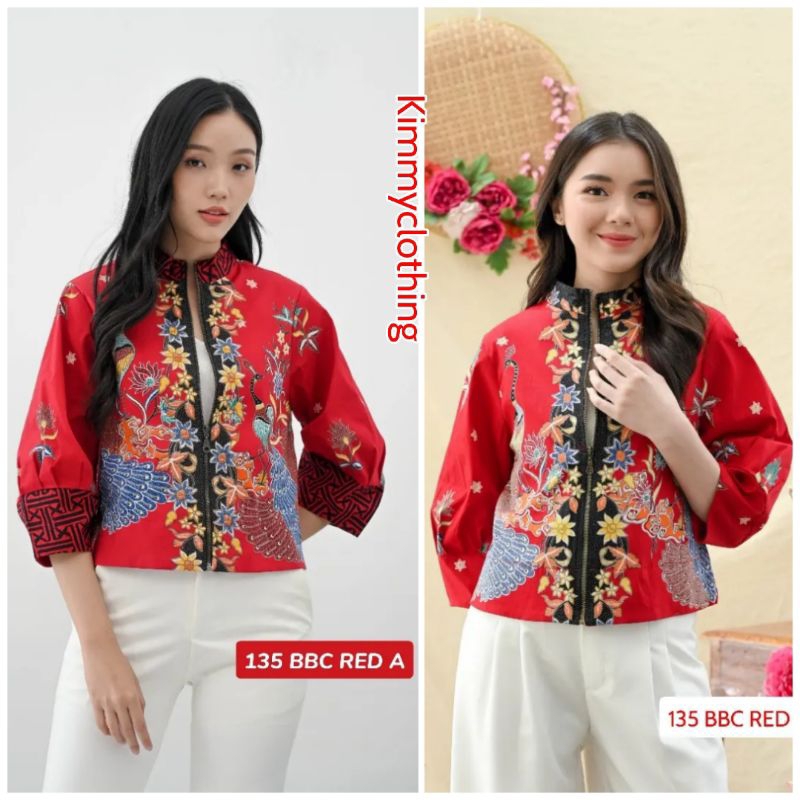 JACKET 135 BBC RED-SERAGAM BATIK-BATIK FAMILY