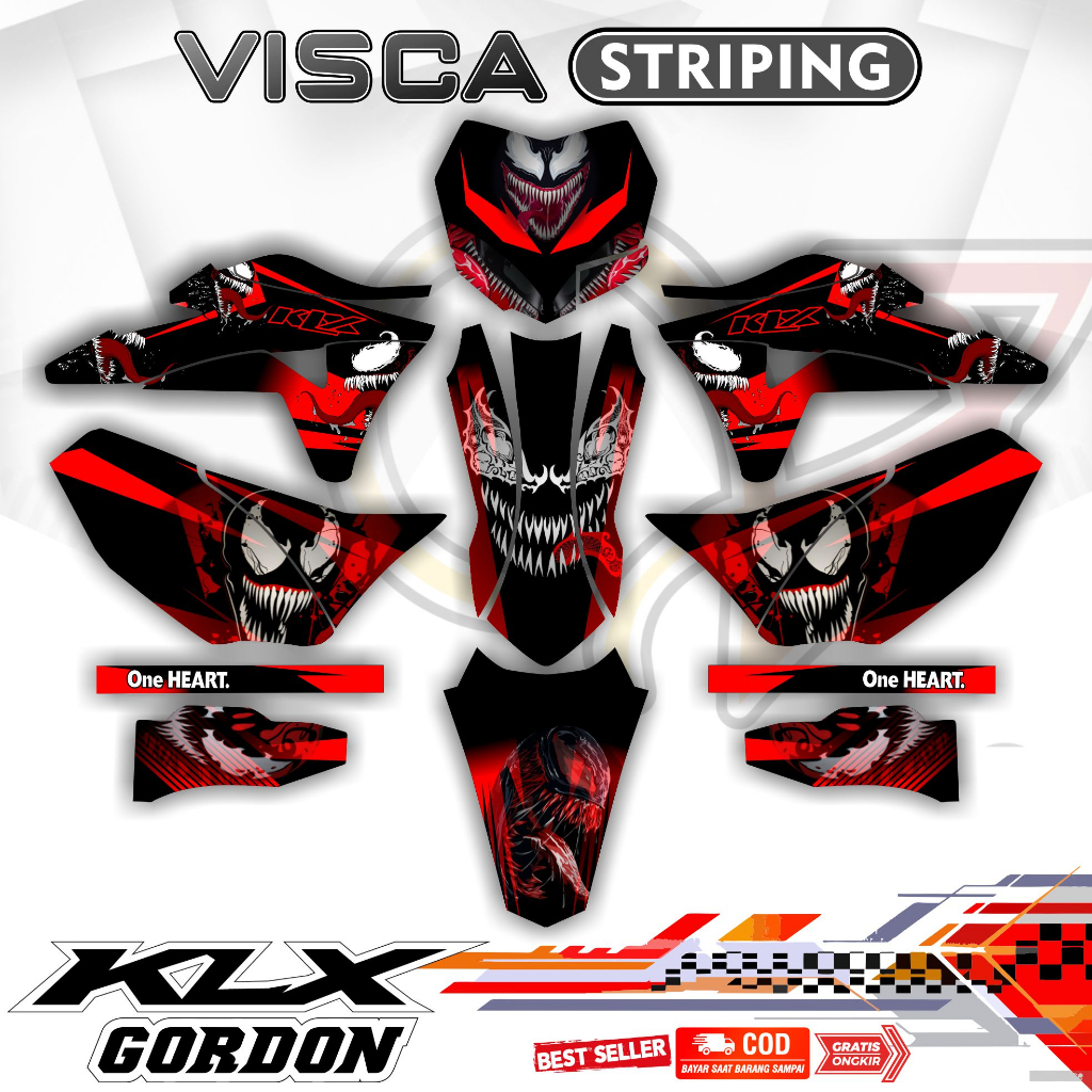 Decal KLX Gordon Full Body - Stiker KLX Gordon Full Body - Dekal KLX Gordon Full Body - Striping KLX