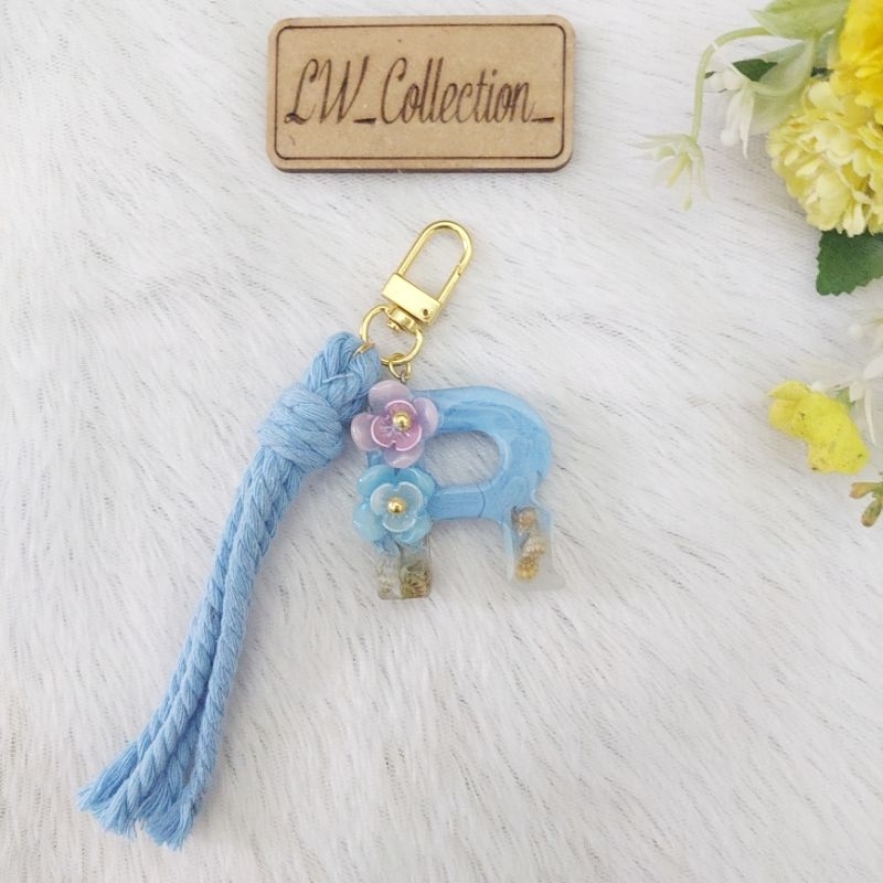 Gantungan kunci Resin | Ganci Resin | Ganci Resin Huruf | Gantungan kunci huruf custom