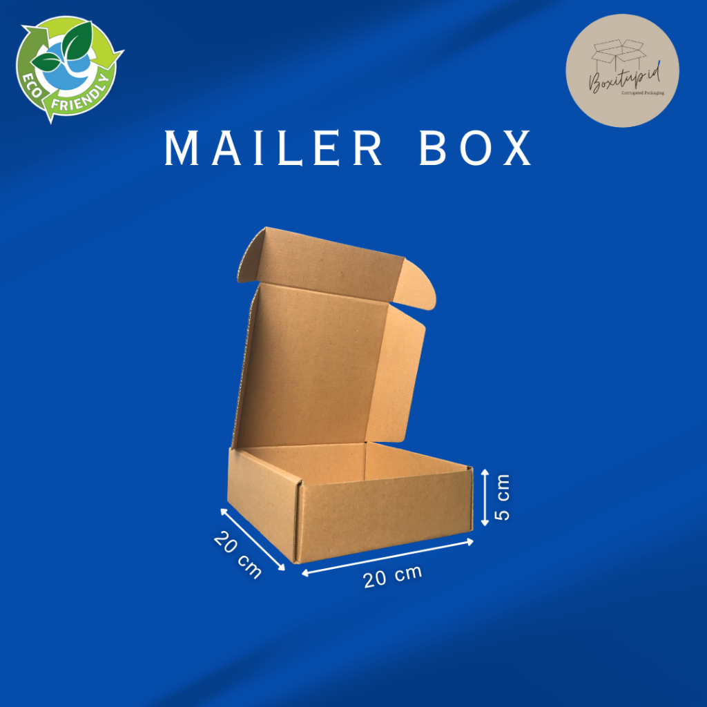 

Mailer Box 20x20x5cm Side Lock Kotak Kardus Karton
