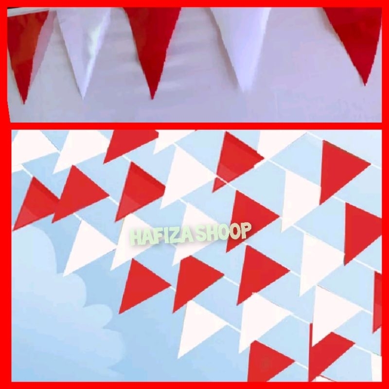 Bendera Merah putih segitiga umbul umbul Bendera kemerdekaan Republik Indonesia