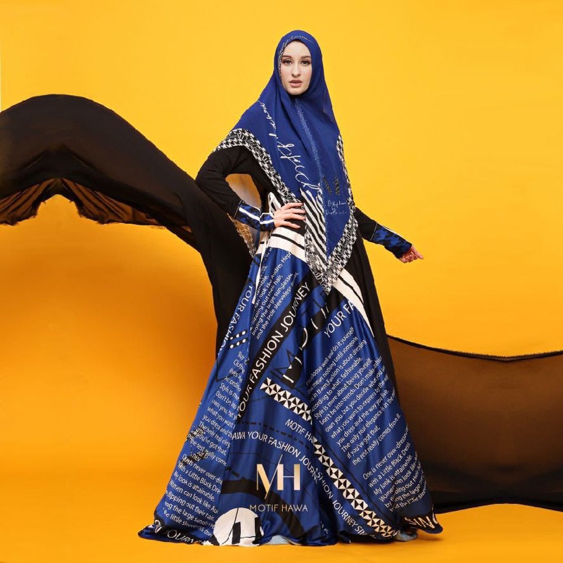 MHS DAFINA SET SYARI MOTIFHAWA /GAMIS SYARI SET KHIMAR PREMIUM ORIGINAL MOTIF HAWA