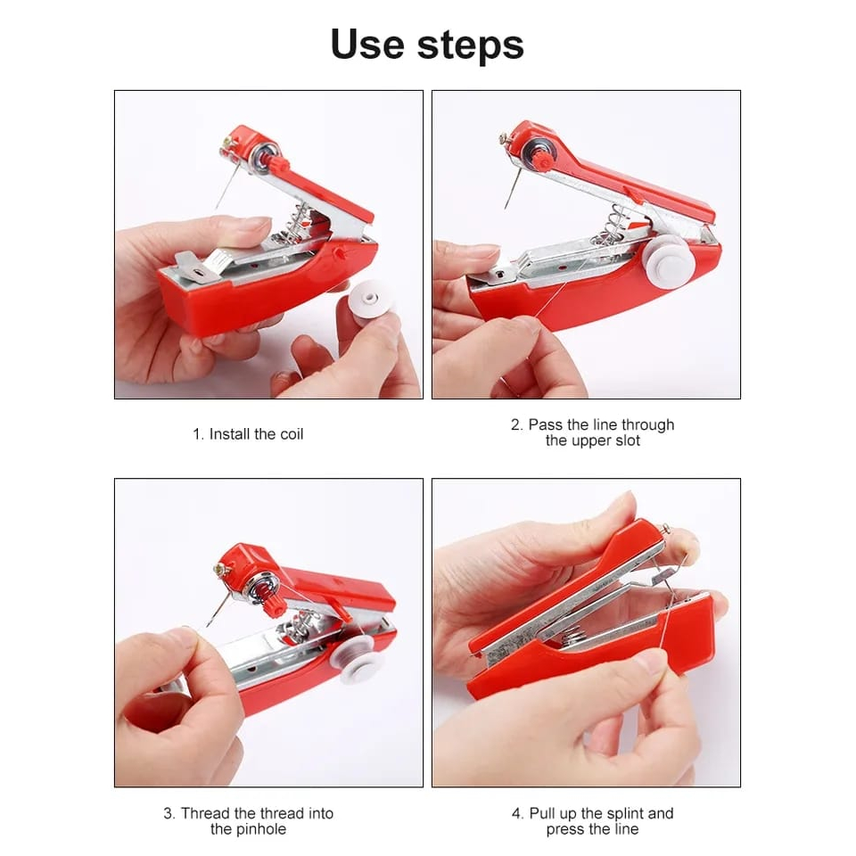 Mesin Jahit Tangan Mini Portable Staples / Mesin Jahit Tangan / Alat Jahit Tangan