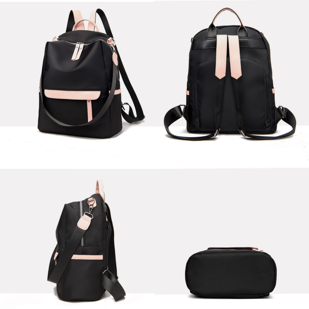 TAS RANSEL WANITA KOREA KEKINIAN IMPORT ANTI AIR HITAM MAYALA TA835B5 BACKPACK CEWEK SEKOLAH GENDONG PUNGGUNG KULIAH KERJA REMAJA SIMPLE FASHION BRANDED BATAM PREMIUM TERBARU