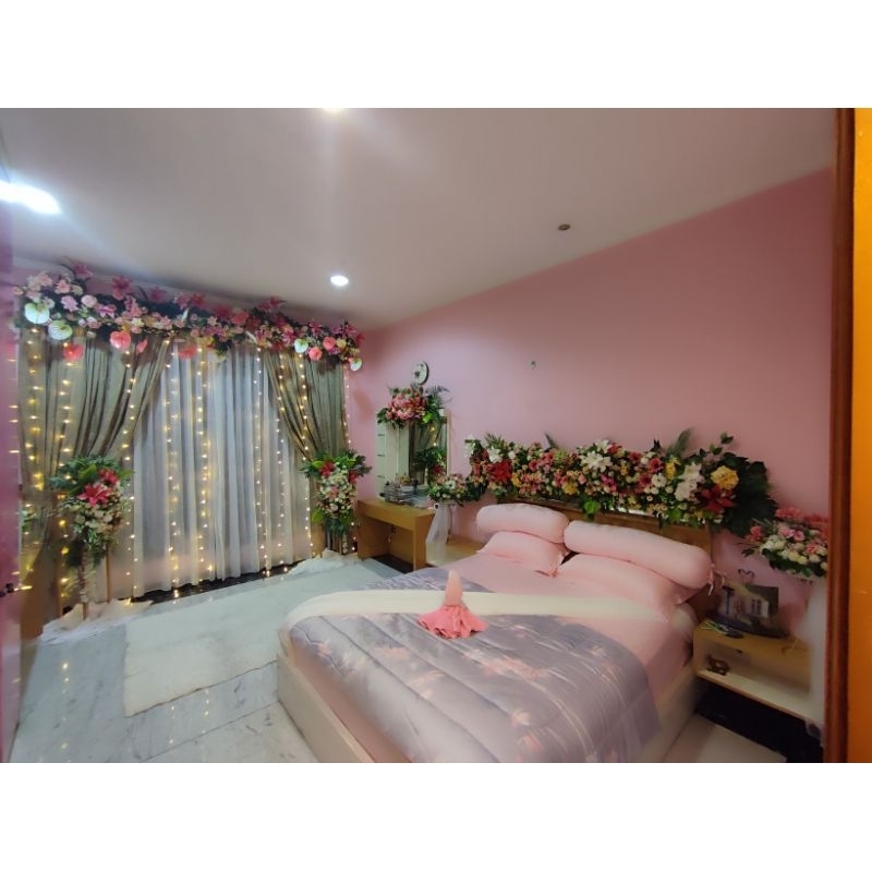 Dekorasi kamar pengantin / hias kamar pengantin