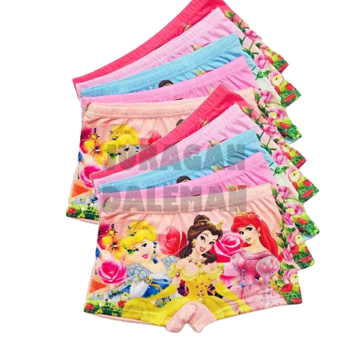 12 Pcs Boxer Cd Anak Perempuan Lusinan / Celana Dalam Anak Wanita Lusinan HAPPY GIRL