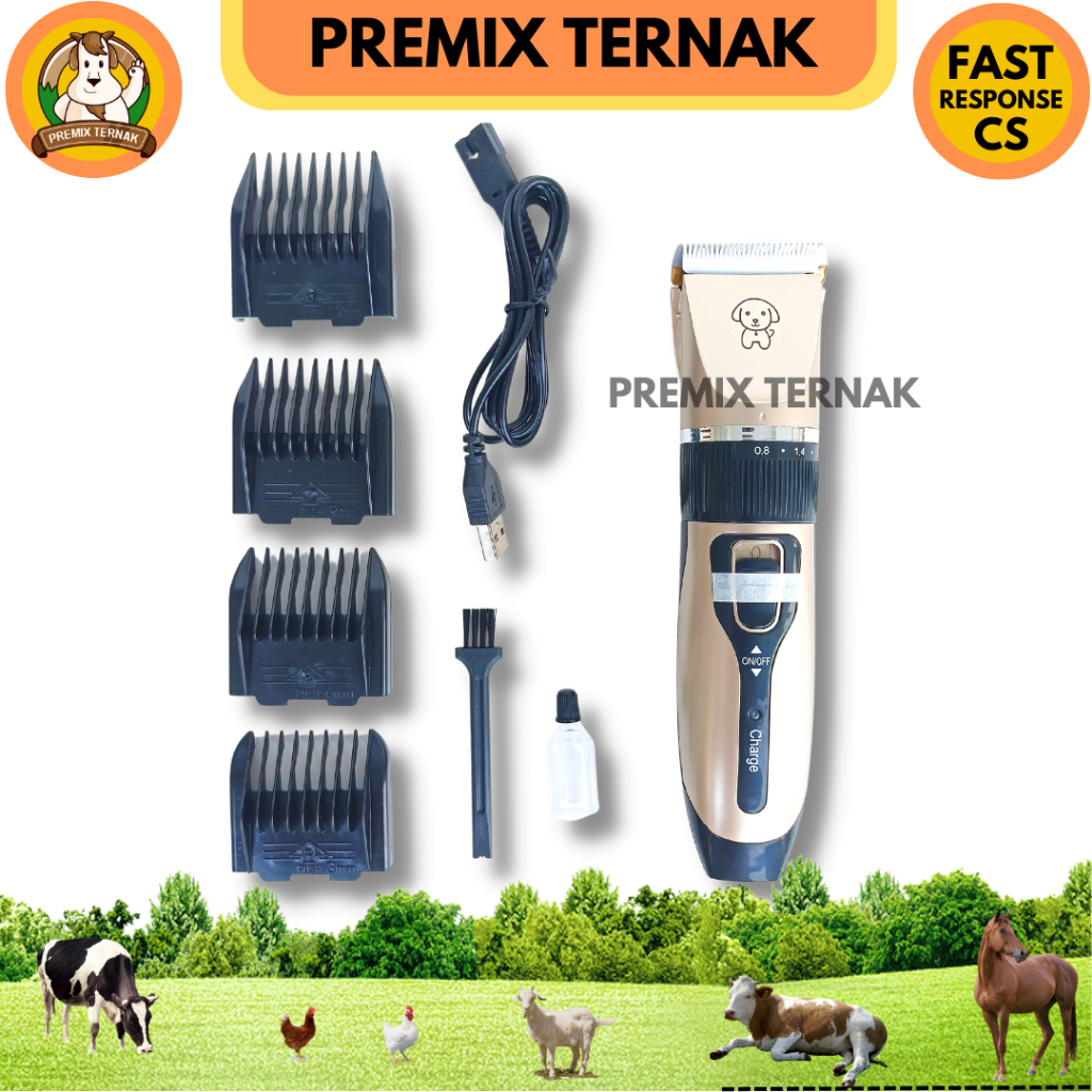 ALAT CUKUR CLIPPER GOLD BATERAI - Alat Cukur Hewan Anjing Kucing Kambing Domba