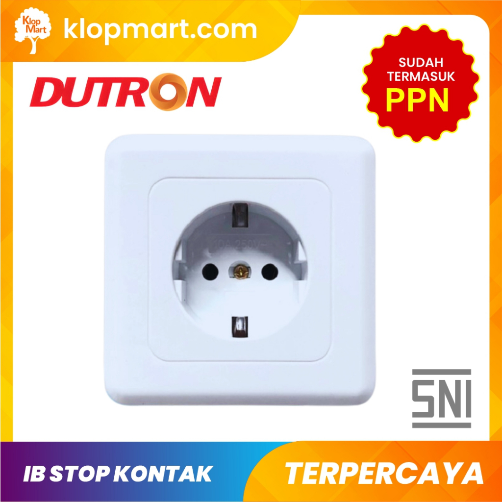 IB Stop Kontak / Stop Kontak Tanam Dinding DUTRON DV-ISK-01