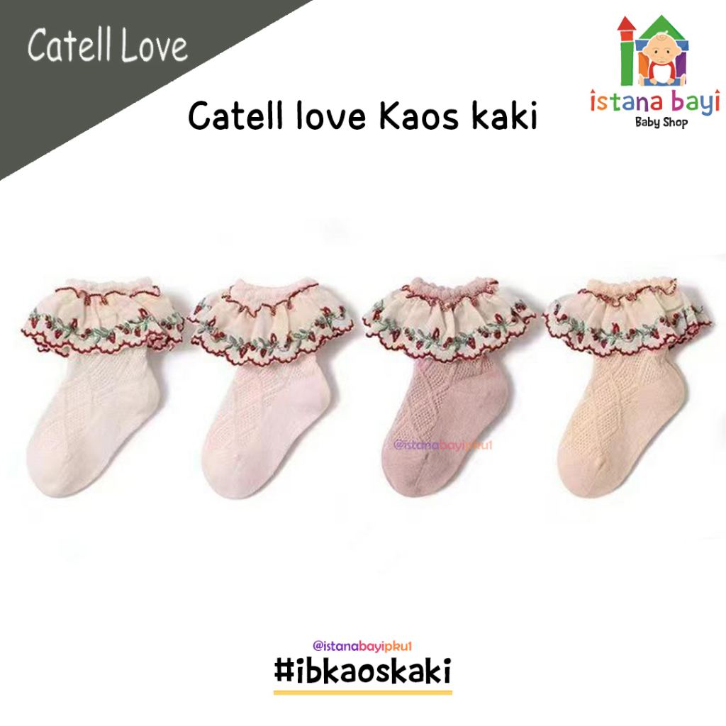 Catell Love Kaos Kaki Renda CL221275 / Kaos Kaki Renda Bayi-Korean baby socks