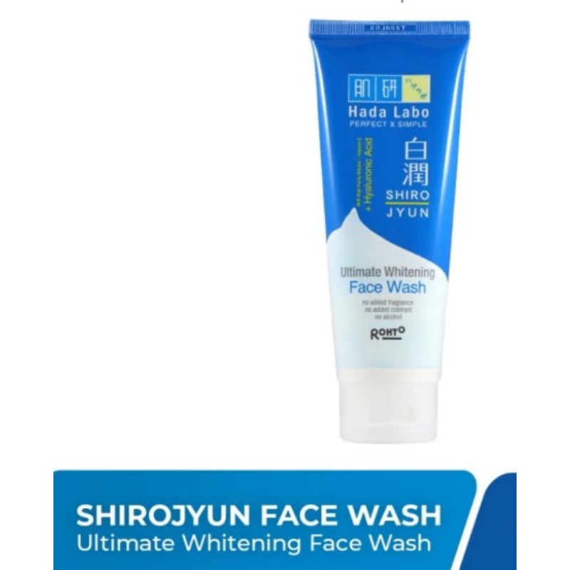 Hada Labo SHIROJYUN ULTIMATE Whitening Face Wash Biru