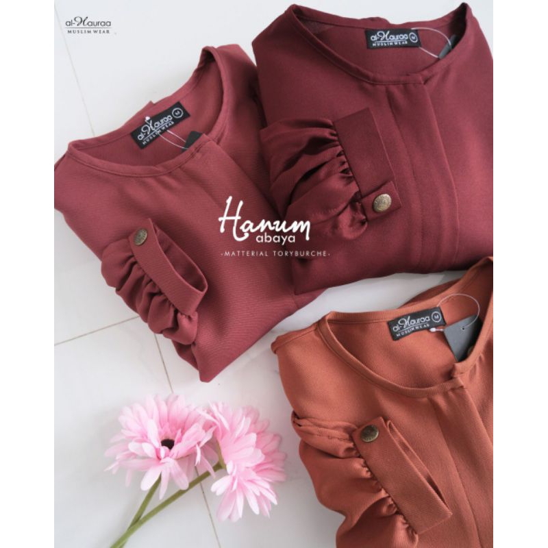 Gamis Abaya HANUM | Bergo Handplit  AL-HAURAA