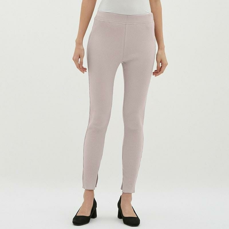Gu ribbed jegging pants