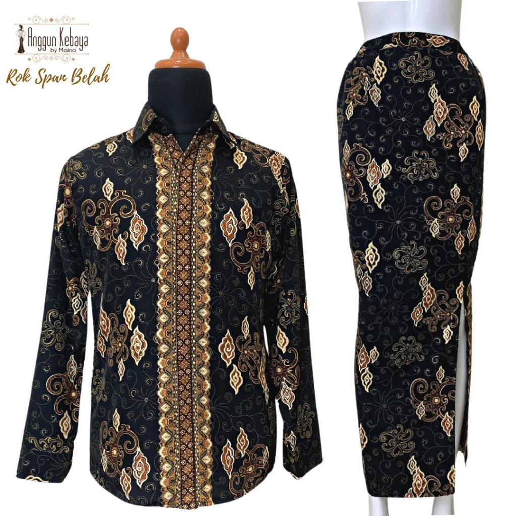 ANGGUN KEBAYA - Couple Set / Kemeja Rok Set / Batik Couple