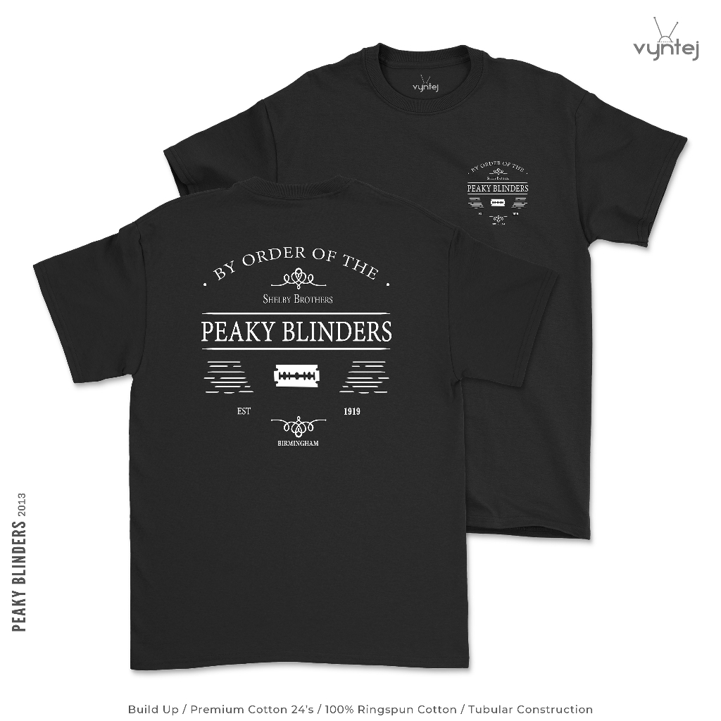 Kaos PEAKY BLINDERS Birmingham - Movie Film T Shirt 001