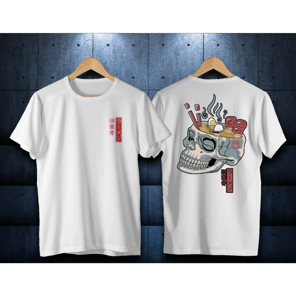 KAOS OBLONG DISTRO SAMURAI JEPANG / BAJU KAOS PAGODA PUTIH/ KAOS JAPAN / KAOS GROSIR