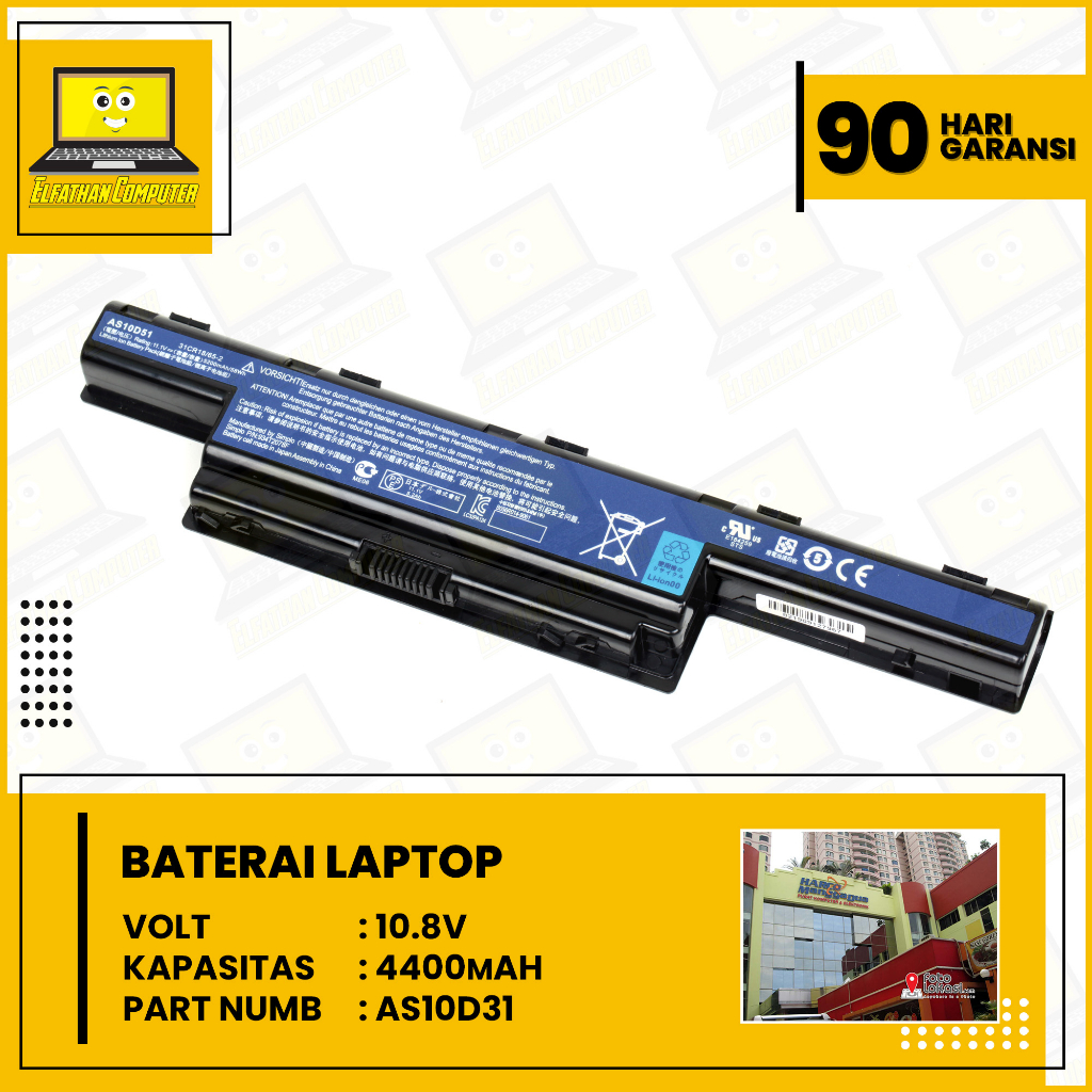 Baterai Batre Laptop Acer Aspire 4741 4741G 4741Z 4741ZG 4752 4750