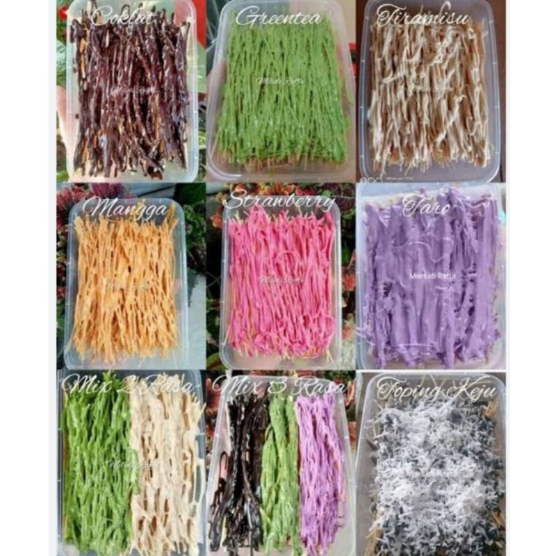 

mie lidi manis kemasan box 250 / 500 gr