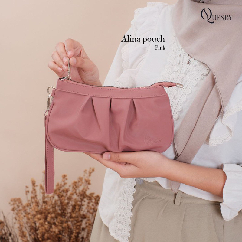 ALINA POUCH BY QUENBY TAS WANITA MURAH BAHAN CHOCOLY