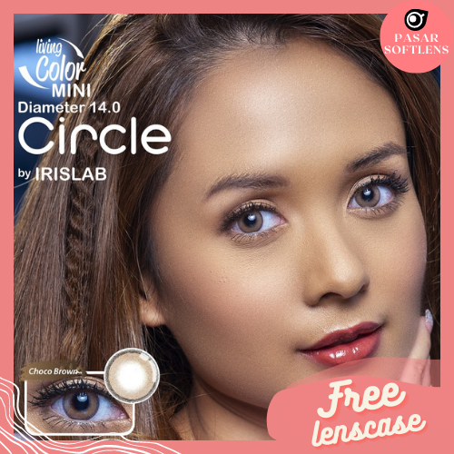 SOFTLENS LIVING COLOR MINI CIRCLE NORMAL &amp; MINUS (-0.50 S/D -3.00) BY IRISLAB 14 MM / Softlen Soflen Soflens