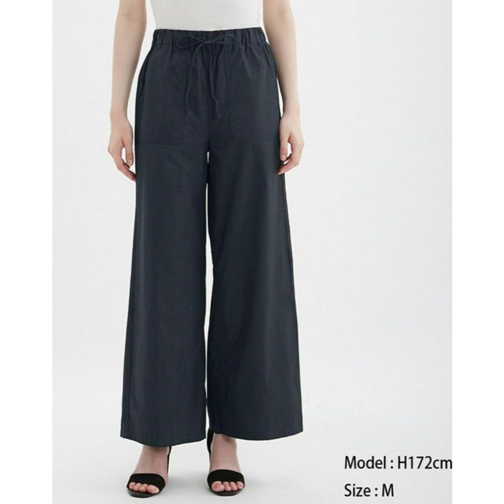 GU by uniqlo Cotton Wide Leg Pants