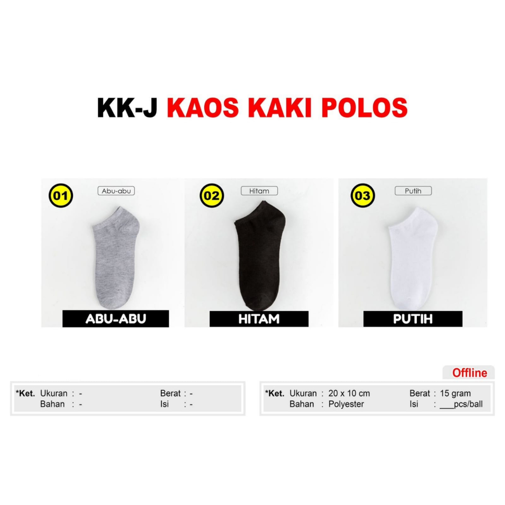 [ ABJ ] Kaos Kaki Ankle Kaos Kaki Cute Motif polos