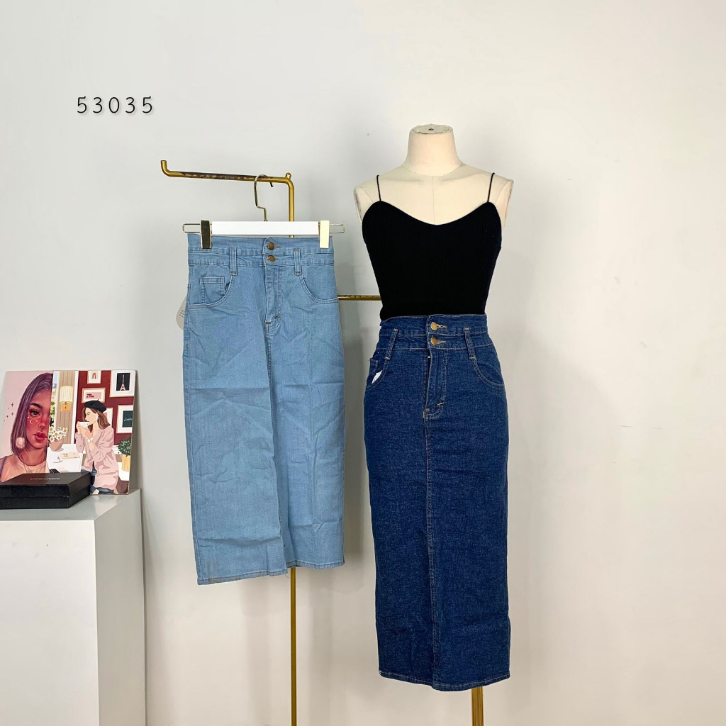 DALLAS SKIRT SKIRT JEANS WANITA