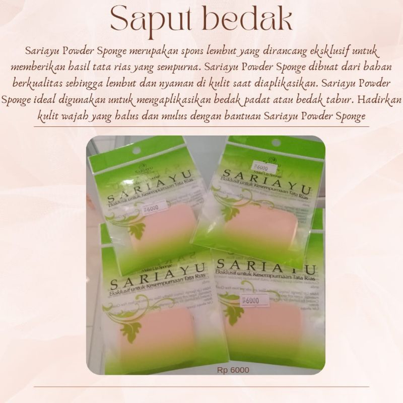 [BISA COD] SAPUT BEDAK SARIAYU