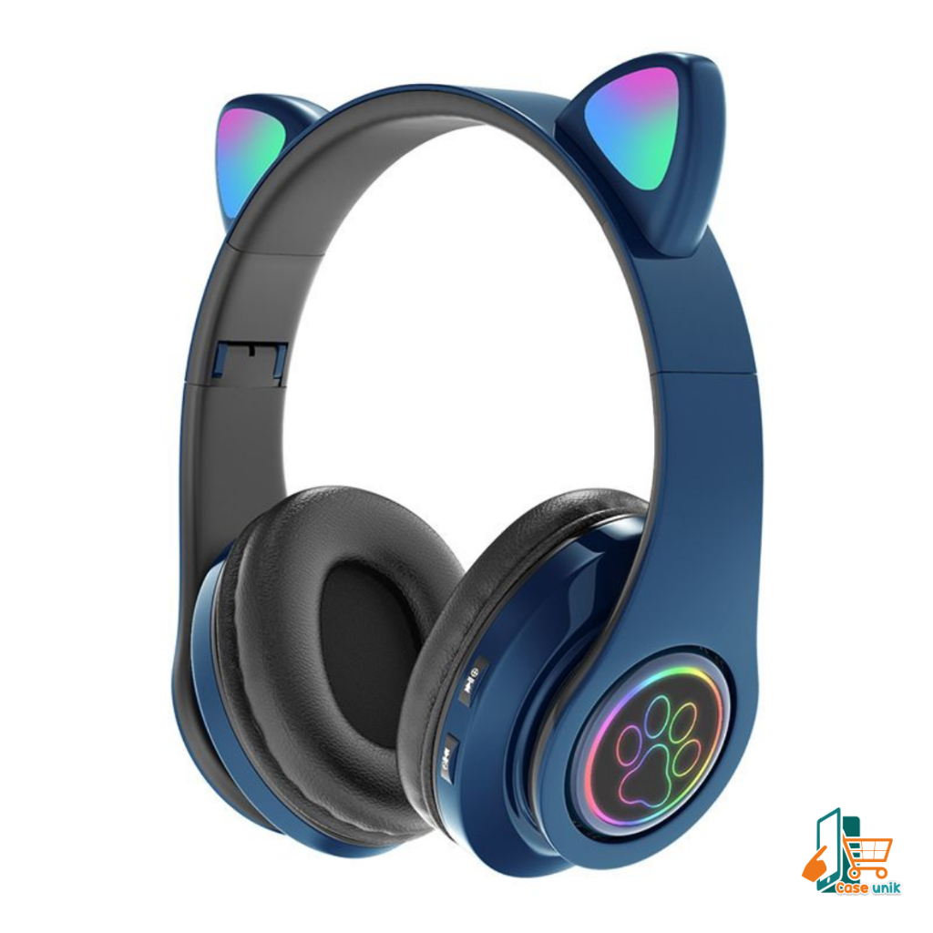 ￼HF BANDO HEADPHONE B39 STN28 KUCING KARAKTER LED COLOR HEADSET GAMING BLUETOOTH WIRELESS GAME HEADSET CAT EAR LED BANDO ANAK PEREMPUAN CEWEK WANITA HEADSET LED RGB HEADSET KOMPUTER HEADPHONE LAPTOP CS6058