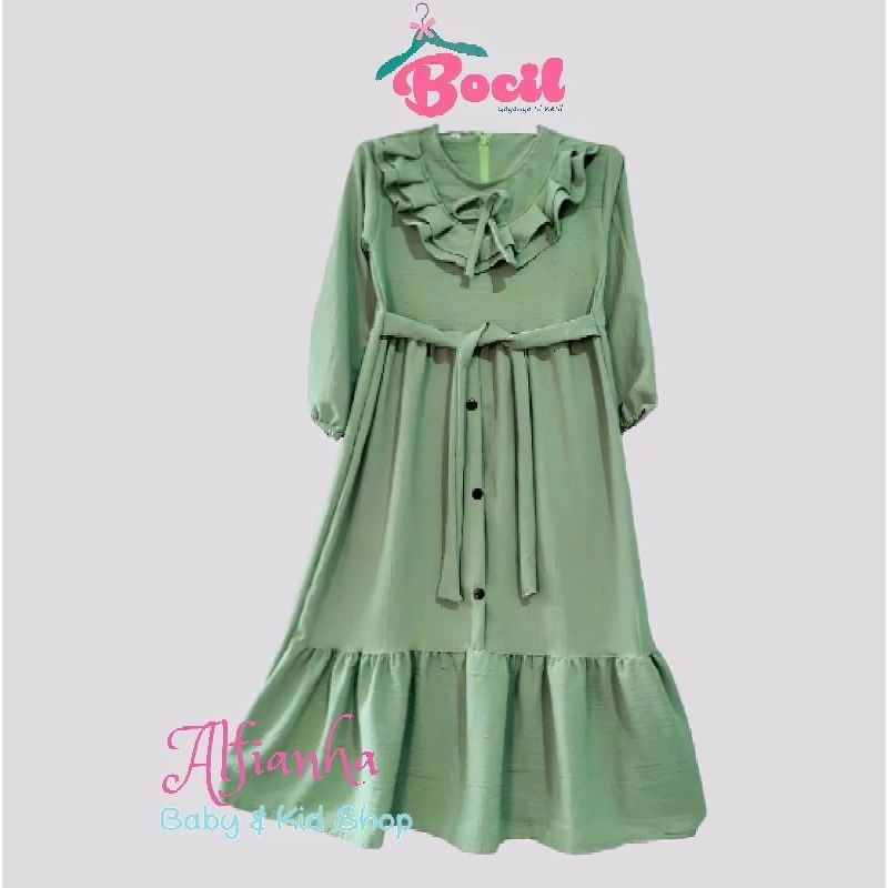Gamis Anak Crinkle Premium/Gamis Polos Anak