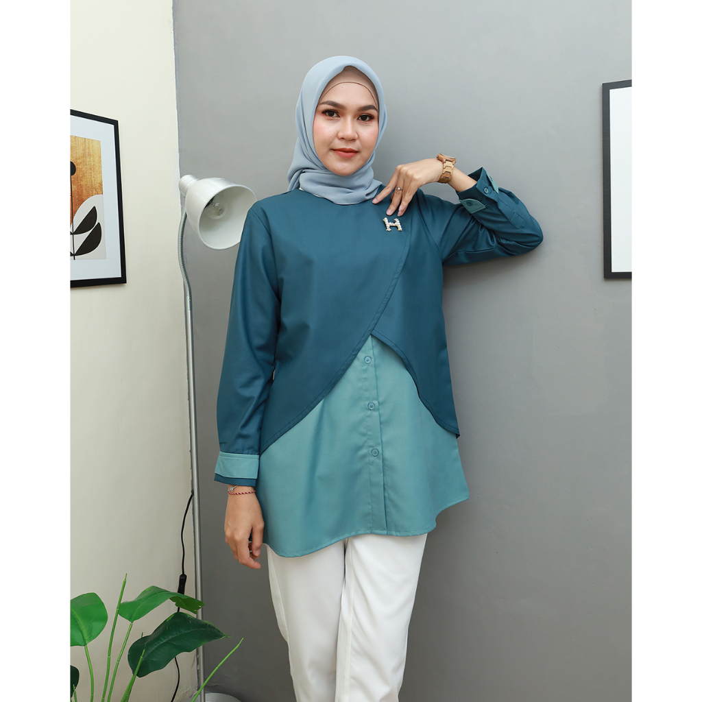 HARUM Top - Baju Kerja by Hijab Mamah icis