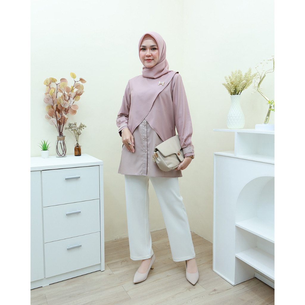 HARUM Top - Baju Kerja by Hijab Mamah icis