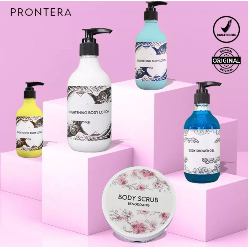 PRONTERA BODY LOTION BODY SCRUB SHOWER SCRUB BPOM