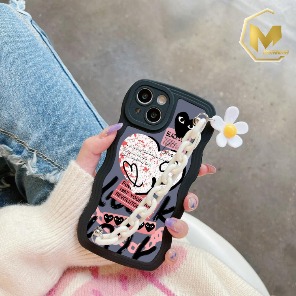 GC54 GC63 CASE CASING SILIKON WAVY WAVE CARACTER RANTAI BUNGA FOR  REDMI NOTE 8 PRO 9 10 4G 10 5G POCO M3 PRO MA5002