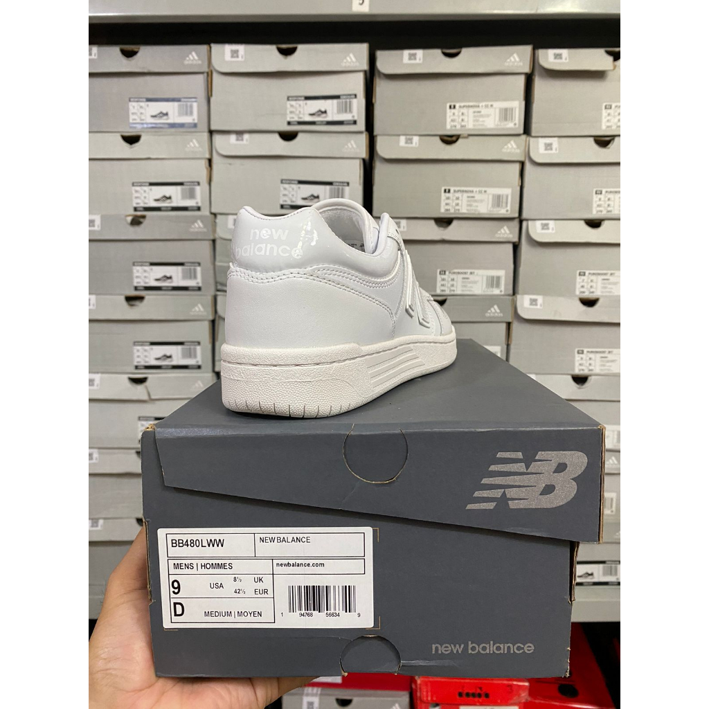 Sepatu Sneakers Pria New Balance BB480LWW White Men's Shoes Original