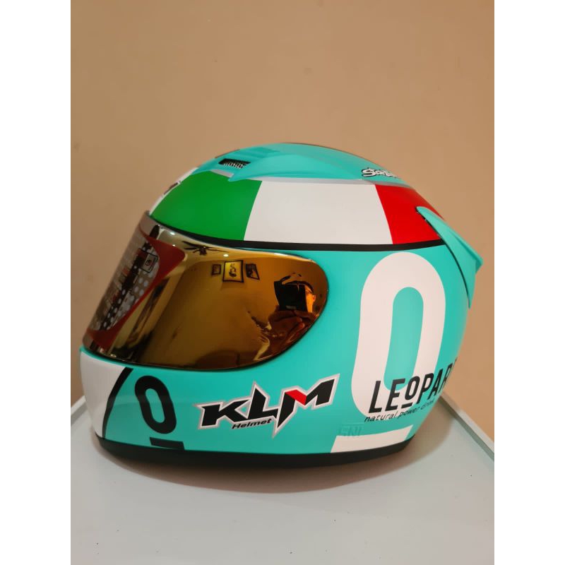 HELM FULL FACE DEWASA, SNI, MOTIF KLM, MURAH, ORIGINAL