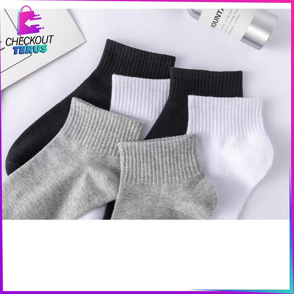 CT P251 Kaos Kaki Sport Socks Motif Polos Pria Wanita Panjang Diatas Mata Kaki Office Kantoran Kaos Kaki Panjang OlahRaga Fashion