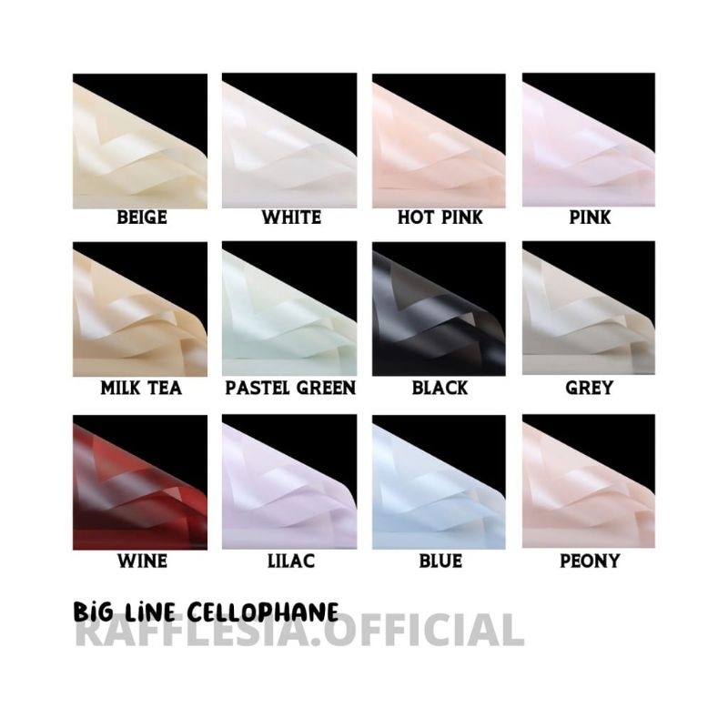 

5 Lembar Kertas Buket Cellophane Pastel