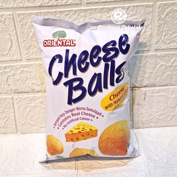 

Oriental Cheese Balls Mini Pack / Chiki Balls Oriental Pack Kecil 60gr Halal