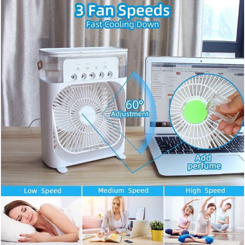 KIPAS Angin PENDINGIN MINI AC PORTABLE AIR COOLER MOBIL DAN RUANGAN /Kipas Angin AC Humidifier PORTABLE AIR KIPAS ANGIN ES BATU AC