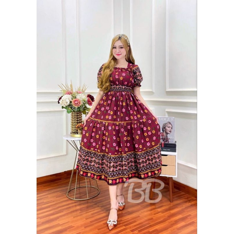 Long Dress Moza Lengan