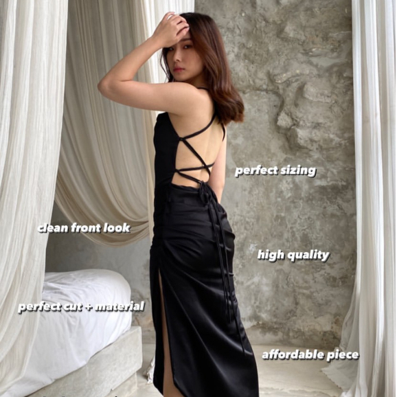 VICTORIA SATIN DRESS KOREA BODYCON FIT ( WITH TWO TONE AND CORSET DETAILS ) - MAXI DRESS EVENT PESTA SEXY - DRESS TALI - KONDANGAN DRESS - SERAGAM BRIDESMAID SATIN - GAUN WANITA MEWAH - PRAWEDDING DRESS - DRESS PAGER AYU - KADO ULTAH CEWEK