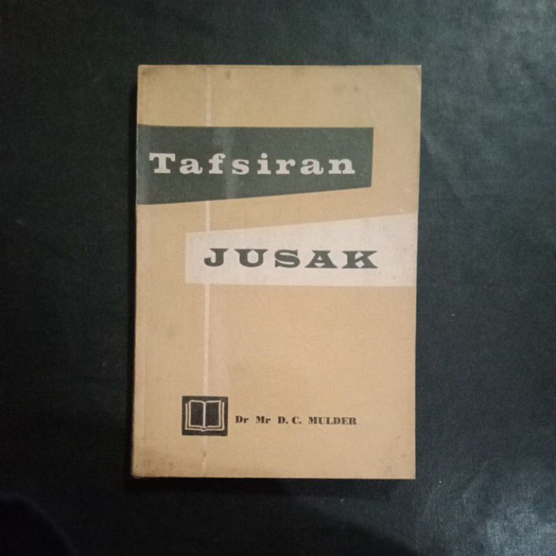 Tafsiran Jusak - Dr. Mr. D.C. Mulder