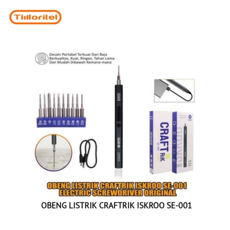 OBENG LISTRIK CRAFTRIK ISKROO SE-001