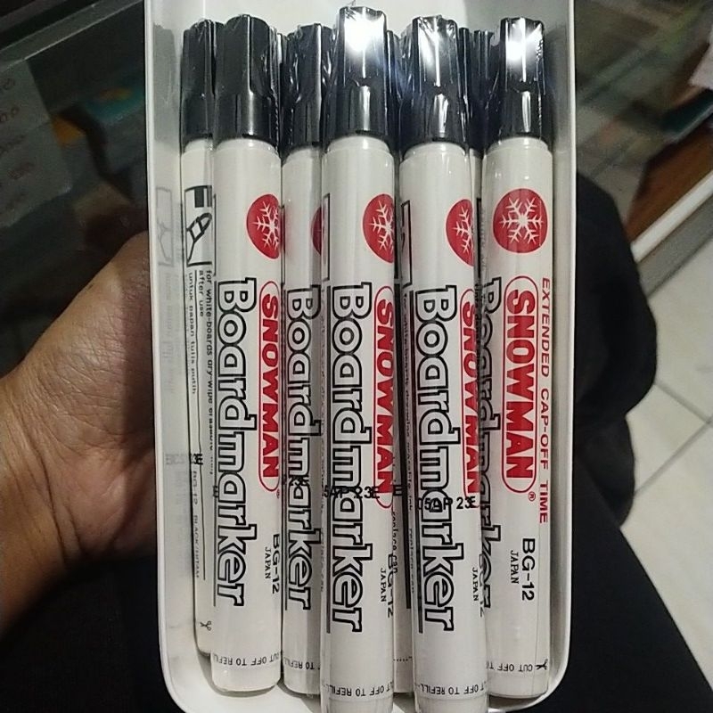 

spidol papan tulis snowman boardmaker hitam merah biru ecer