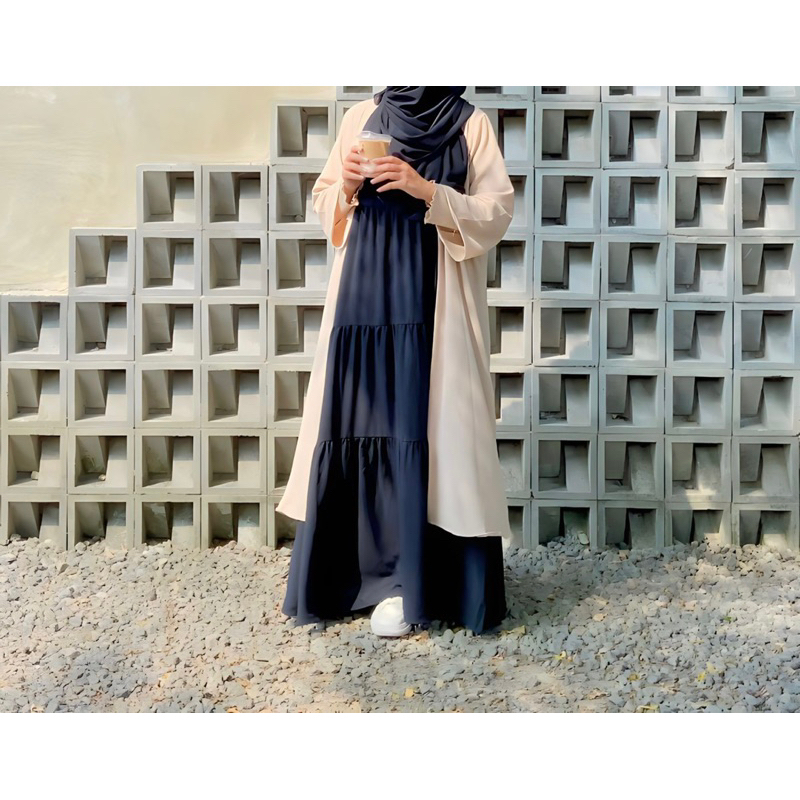 BNL Buy and Love it - Oseyo Dress Korea / Ruffle Dress / Inner Gamis / Daleman