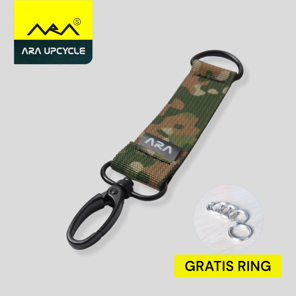 Keychain Gantungan Kunci Loreng Kualitas Best Quality Motif Loreng