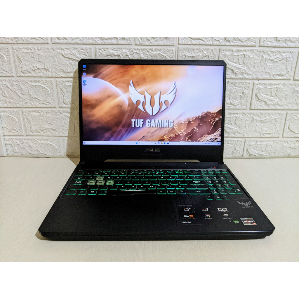 Asus TUF FX505DT Ryzen 7 3750H Nvidia GTX1650 RAM 16GB SSD 512GB | Laptop Gaming Second Bekas ROG Du
