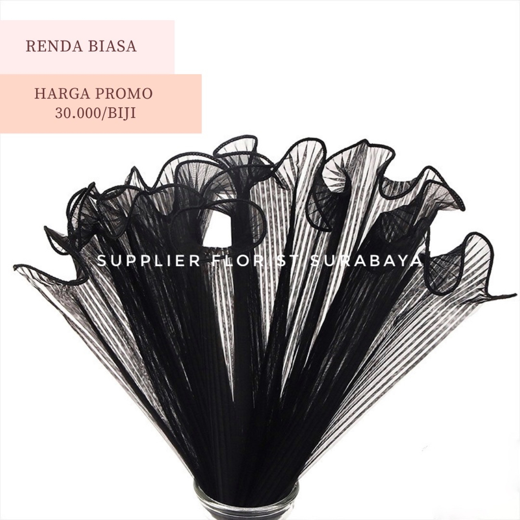 KAIN RENDA BUNGA SIMPLE BIASA, WRAP BUNGA KOREA PENAMBAH VOLUME PADA BUKET BUNGA TANGAN HANDBOUQUET