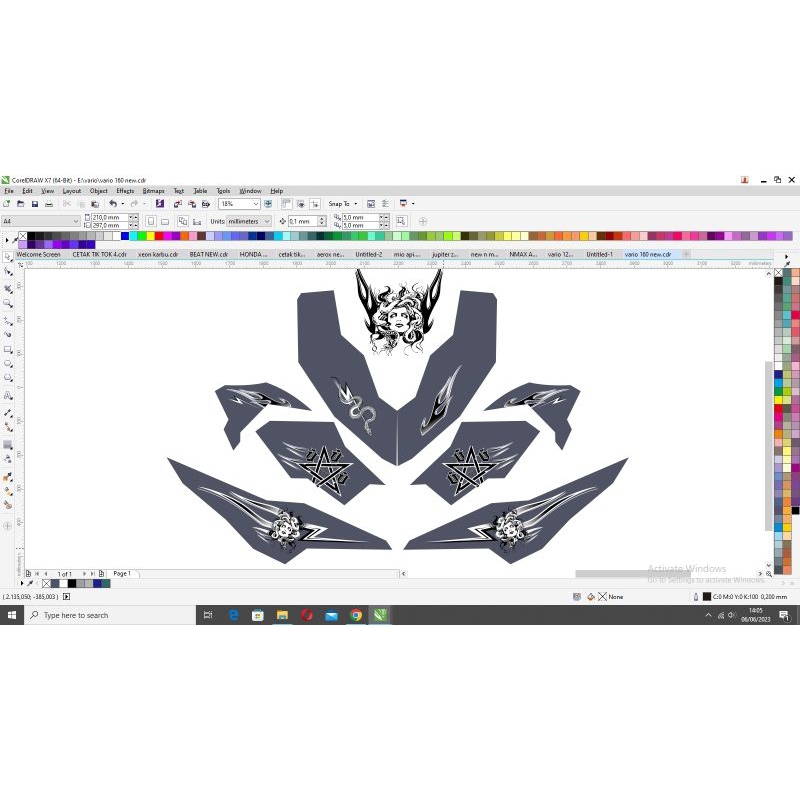 striping medusa vario 160