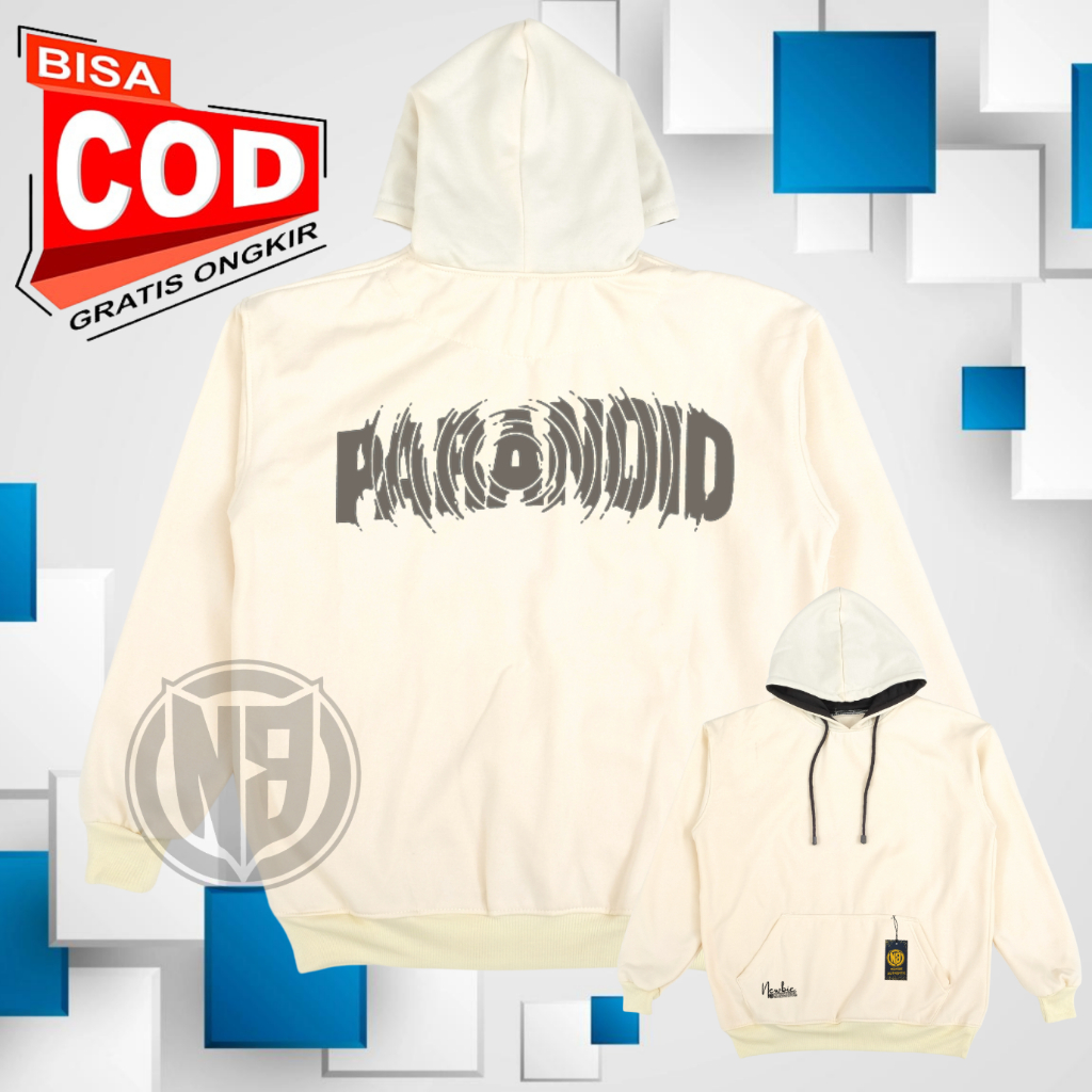 Hoodie pria distro aesthetic graffity simple (Sablon Belakang) Jaket hoodie list PARANOID distro ori Sweater hodie distro aesthetic warna mint Sweater cowok dewasa